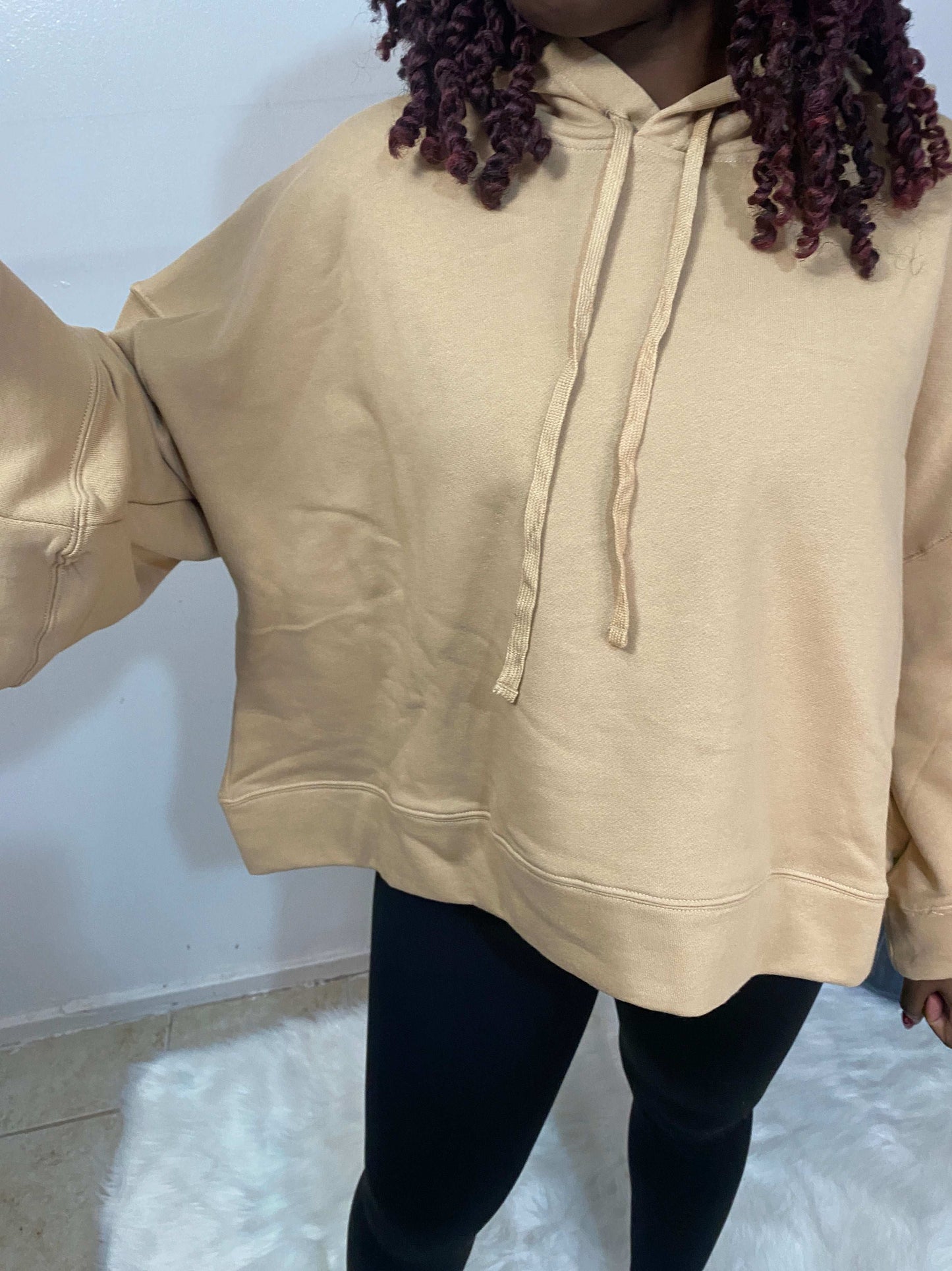 Cropped Top Sweatshirt Hoodie
