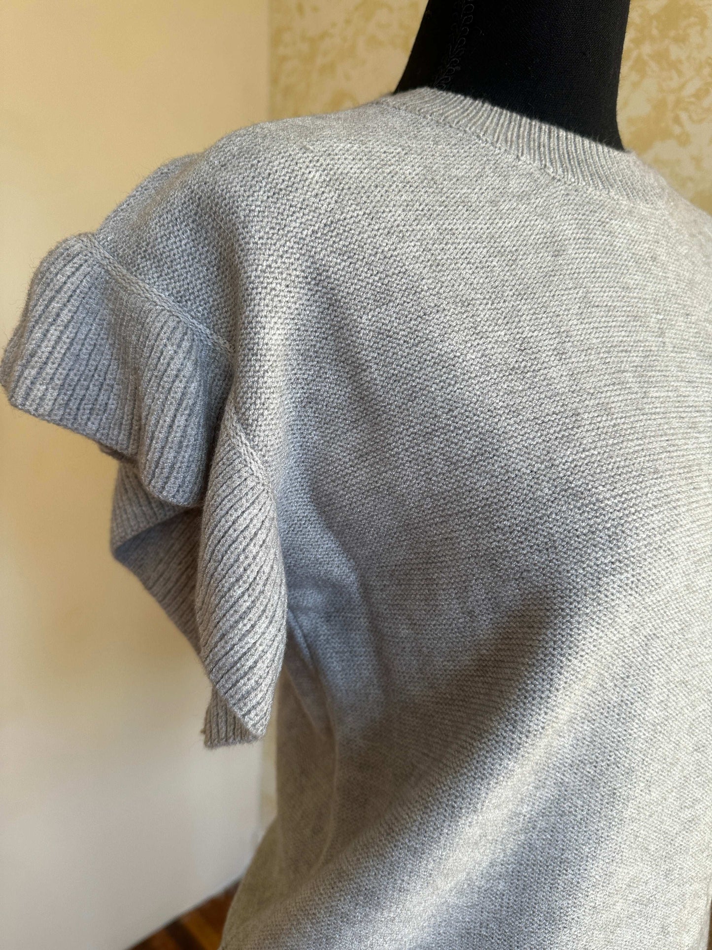 Bridget Ruffle Sleeve Knit Sweater