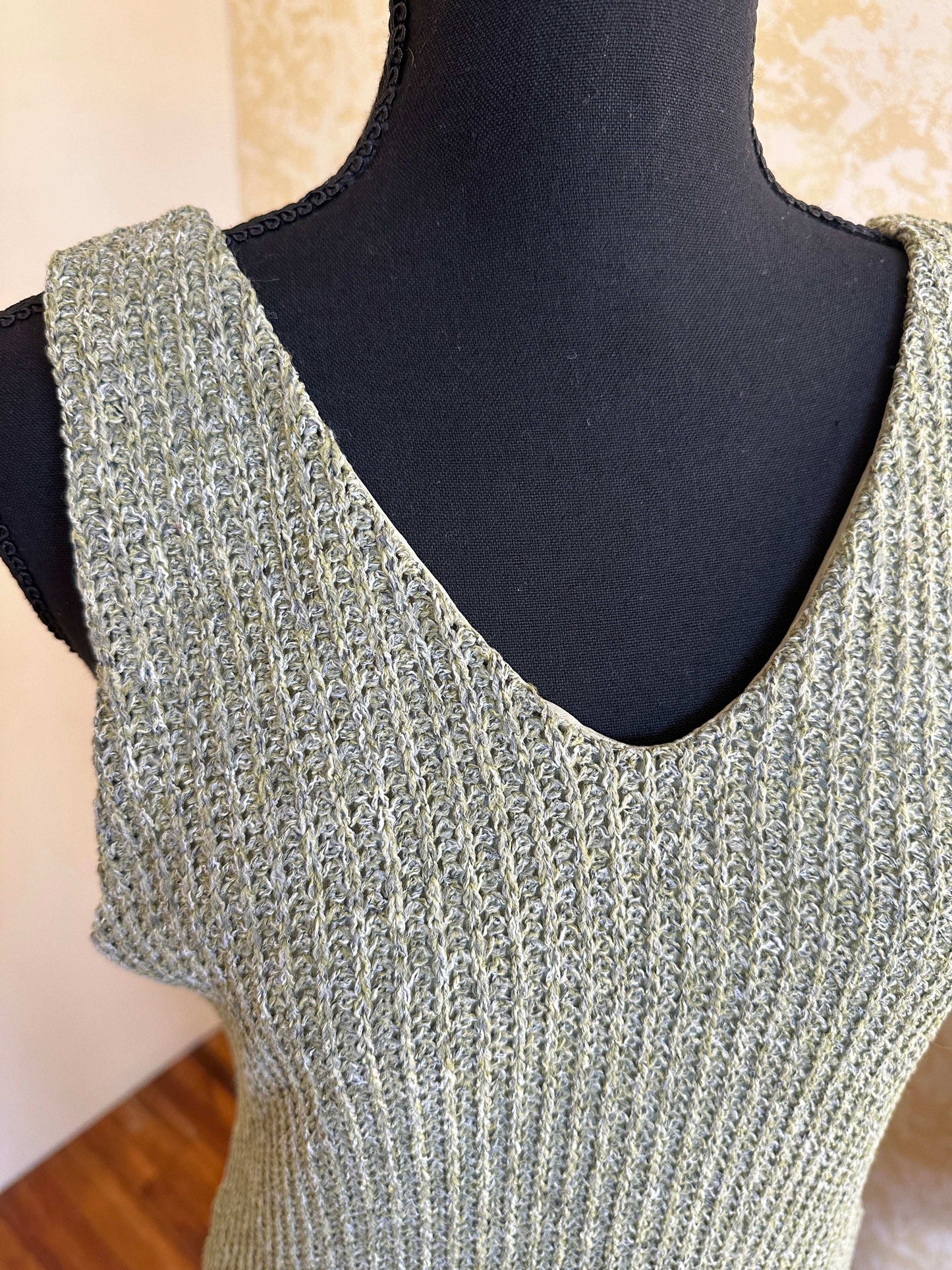 May Textured Sleeveless Midi Dress