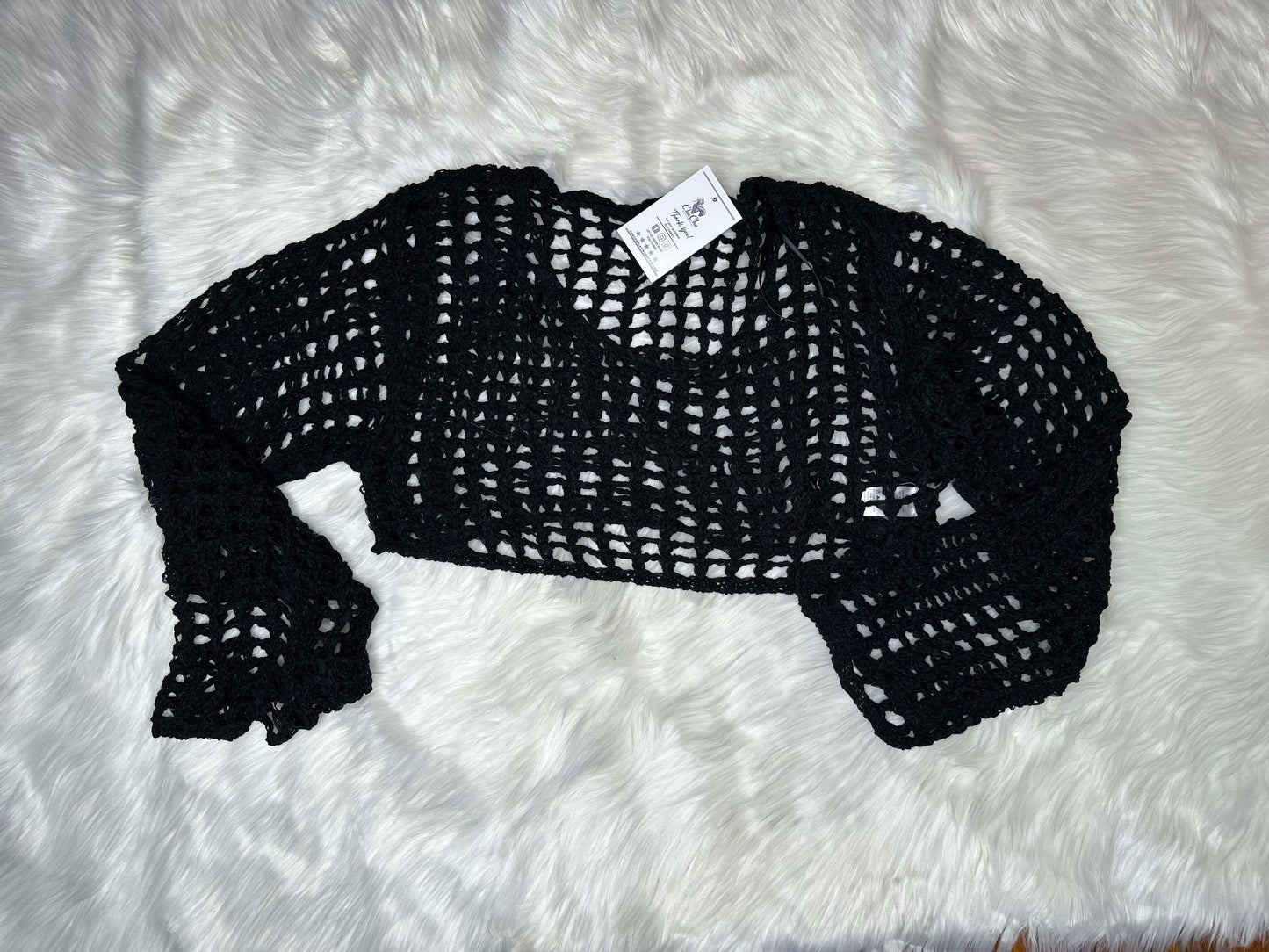 Super Crop Crochet Knitted Top