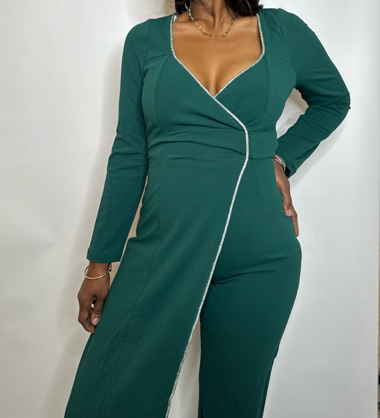 Overlap Detailed Jumpsuit