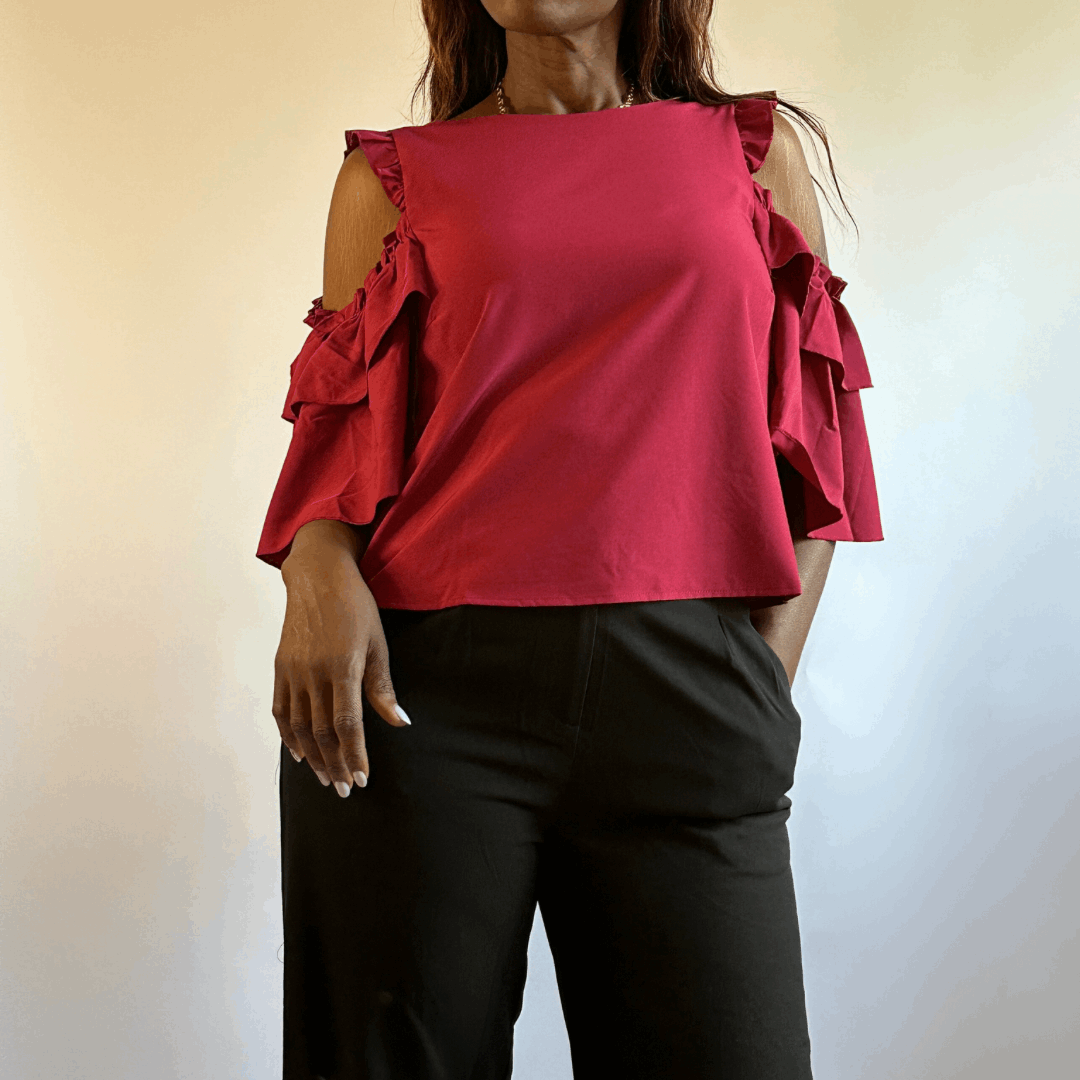 Olivia Cold Shoulder Shirt