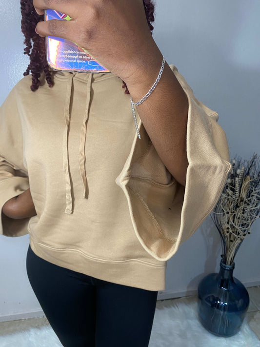 Cropped Top Sweatshirt Hoodie