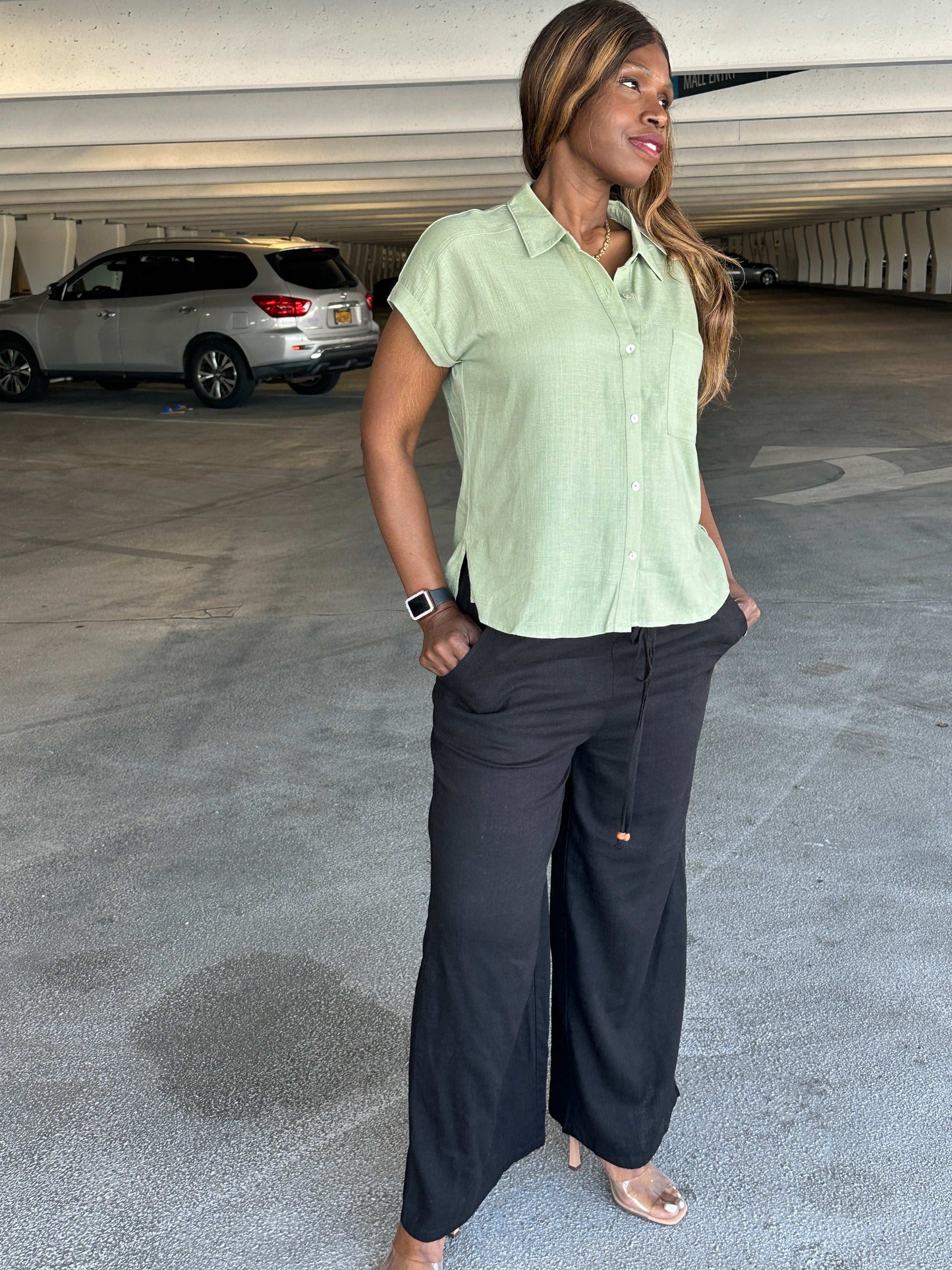 Linen Pants with Pockets