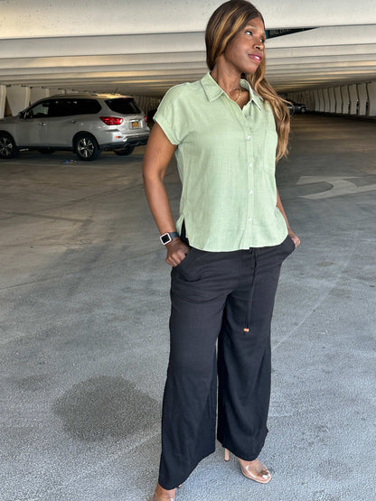 Linen Pants with Pockets